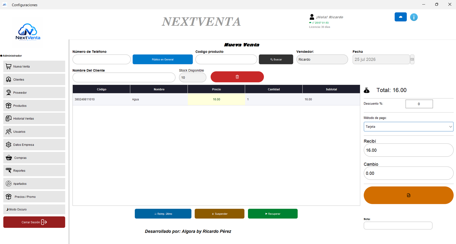 NextVenta Punto de Venta